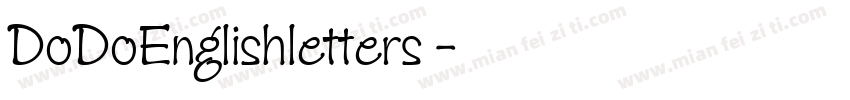 DoDoEnglishletters 字体转换